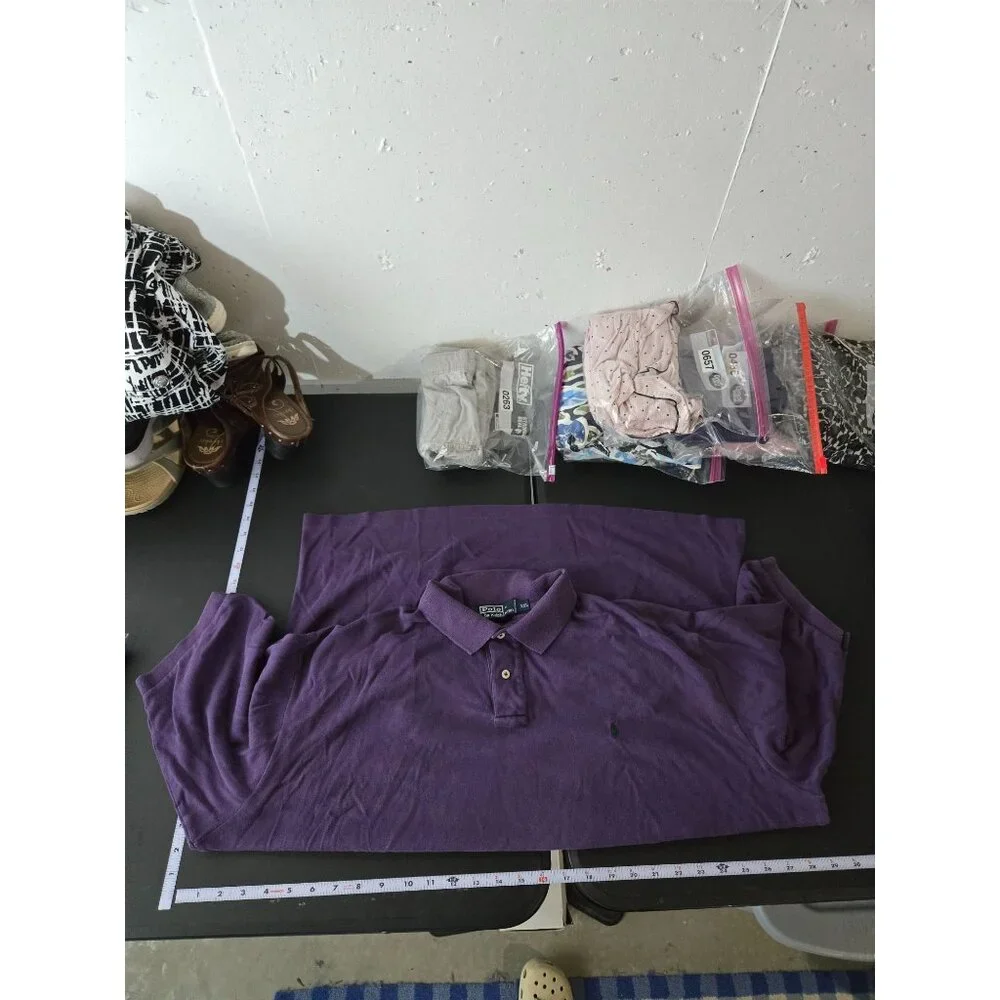 Polo by‎ Ralph Lauren Mens Purple Short Sleeve Polo Shirt Size XXL Preppy Career